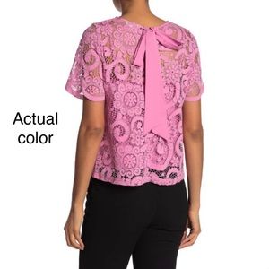 Lace pink top with cami